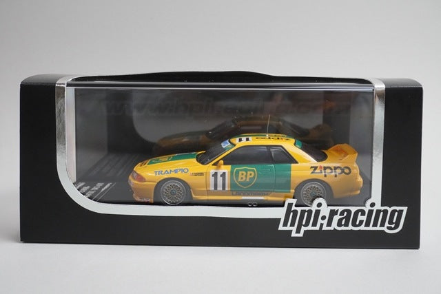 1:43 HPI 8077 Nissan Skyline BP Oil TRAMPIO GT-R JTC 1993 #11 TRAMPIO model car