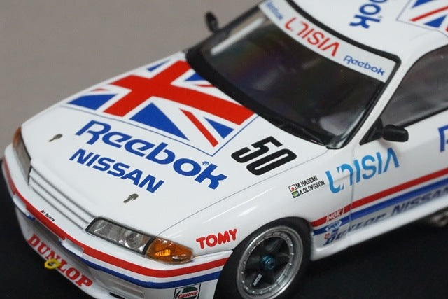 1:43 HPI 8607 Nissan Reebok Skyline GT-R JTC Suzuka 1991 #50