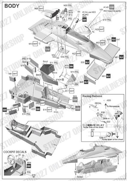 [ Back-order ] Studio27 FD20006 1:20 FW08C European GP 1983 Multimedia Kit