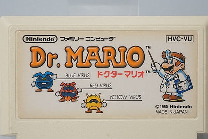 FC Famicom Dr. Mario with box and manual, Nintendo Entertainment System (NES) Game software Japan ver.