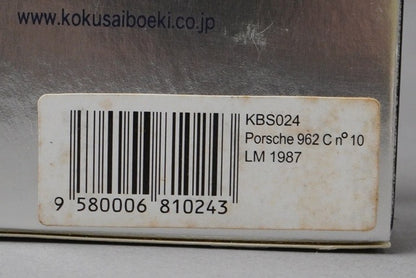 1:43 SPARK KBS024 Porsche 962 Le Mans 1987 #10 model car