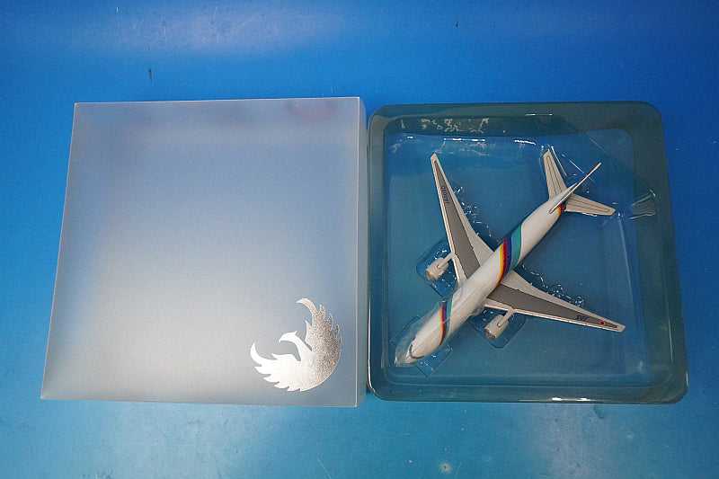 1:400 B777-289 JAS Rainbow Seven JA008D Phoenix airplane model