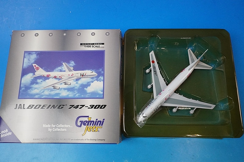 1:400 B747-300 JAL Super Resort Express Okinawa Risoccia Pink JA8187 GJJAL008 Gemini