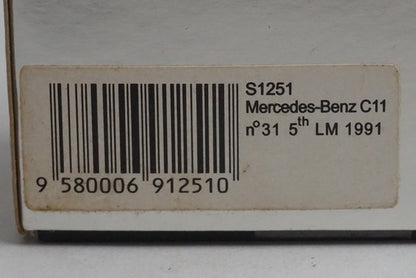 1:43 Spark S1251 Mercedes-Benz C11 Le Mans 5th 1991 #31 model car