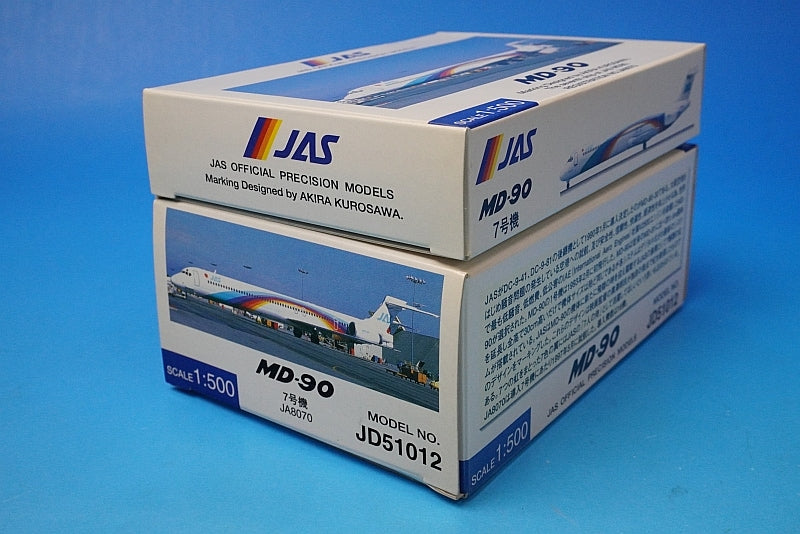1:500 MD-90 JAS Japan Air System Akira Kurosawa Unit 7 JA8070 JD51012 JALUX