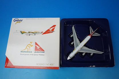 1:400 B747-400 Qantas Go Qantas Wallabies VH-OJO GJQFA1182 Gemini