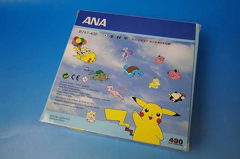 1:400 B747-400 ANA Pokemon Jet International JA8962 2004-030 Big Bird airplane model