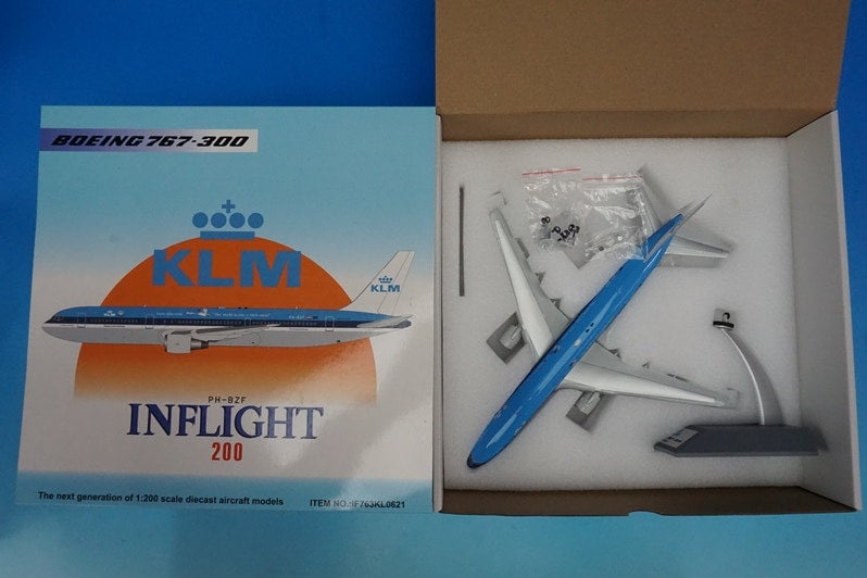 1:200 B767-300 KLM Netherlands The world is just a click away PH-BZF IF763KL0621 INFLIGHT airplane model
