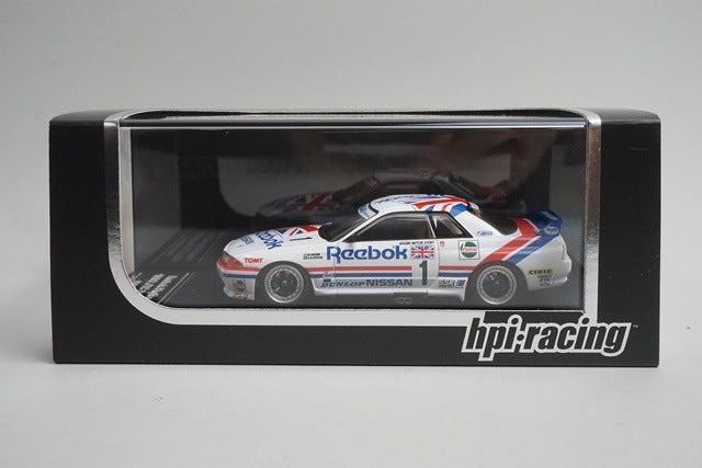 1:43 HPI 8606 Nissan Reebok Skyline GT-R JTC SUZUKA 1990 #1