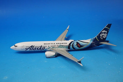 1:200 B737 MAX 9 Alaska SEATTLE KRAKEN N915AK G2ASA1219 Gemini airplane model