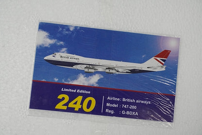 1:200 B747-200 British G-BDXA IF742300 INFLIGHT airplane model