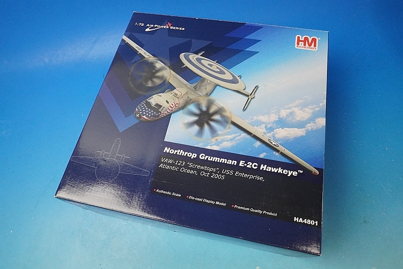 1:72 E-2C Hawkeye U.S. Navy 123rd Early Warning Squadron Screwtops aboard the aircraft carrier Enterprise HA4801 Hobby Master