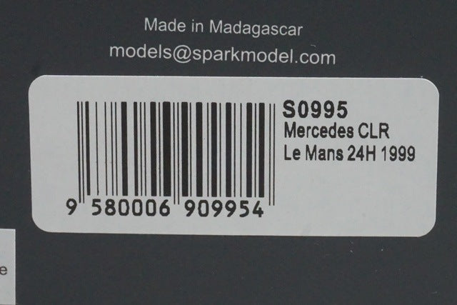 1:43 SPARK S0995 Mercedes CLR Le Mans 24H 1999 #5 Silver model car