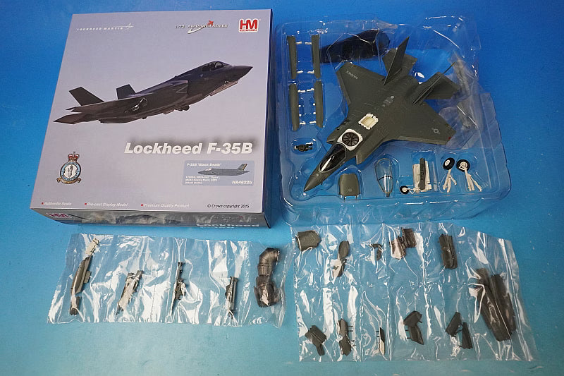 1:72 F-35B Lightning II US Marine Corps Beast Mode VMFA-542 Tigers Black Death HA4622b Hobby Master airplane model