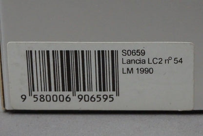 1:43 SPARK S0659 Lancia LC2 Le Mans 1990 #54 model car