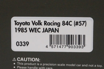 1:43 ignition model IG0339 Toyota Volk Racing 84C WEC JAPAN 1985 #57