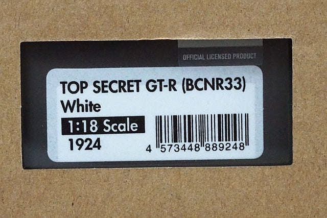 1:18 ignition model IG1924 TOP SECRET GT-R (BCNR33) White w/Figure