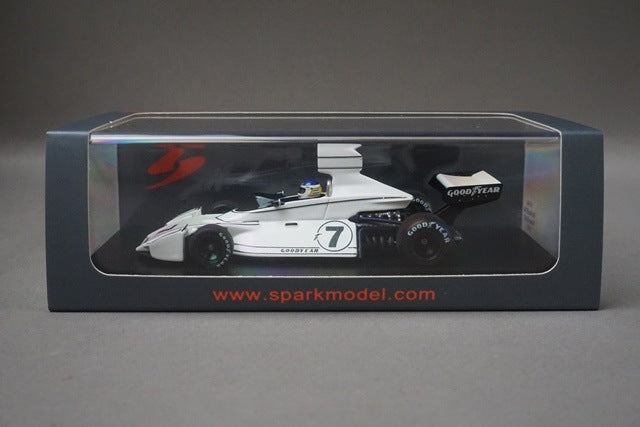 1:43 Spark S4344 Braham BT44 Winner, United States GP 1974 #7 C. Reutemann model car