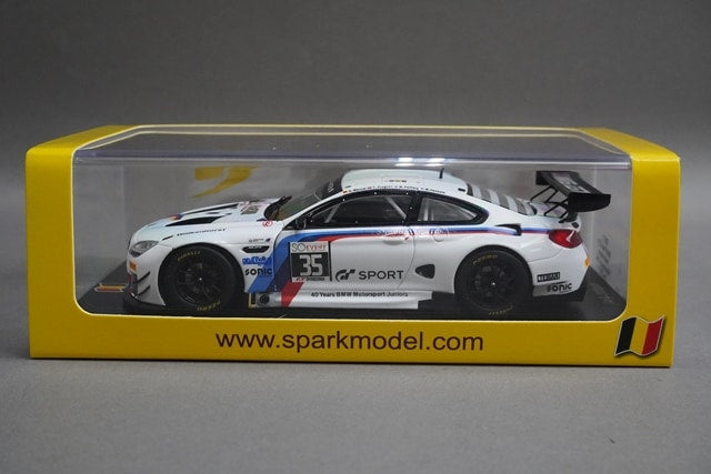 1:43 SPARK SB177 BMW M6 GT3 Walkenhorst Motorsport SPA 24h 2017 #35 model car