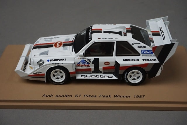 1:43 Spark 43PP87 Audi Quattro S1 Pikes Peak winner 1987 #1 model car