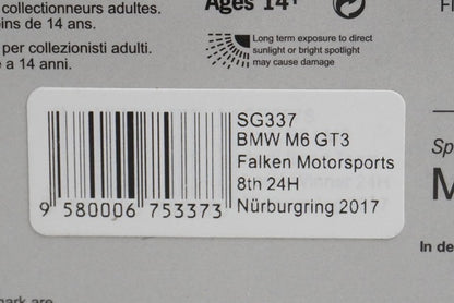 1:43 Spark SG337 BMW M6 GT3 Falken Motorsport Nurburgring 2017 #33 model car