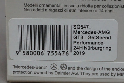 1:43 SPARK SG547 Mercedes AMG GT3 GetSpeed Nurburgring 24h 2019 #16