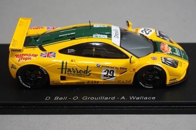 1:43 Spark S4404 McLaren F1 GTR Le Mans 6th Place 1996 #29 model car