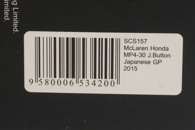 1:43 SPARK SCS157 McLaren Honda MP4-30 Japan GP 2015 J.Button #22
