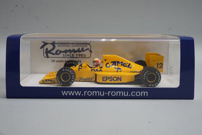1:43 SPARK ROMU013 Lotus 101 Judd Australia GP 4th Satoru Nakajima 1989 #12 CAMEL