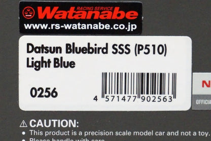 1:43 ignition model IG0256 Datsun Bluebird SSS (P510) Light Blue