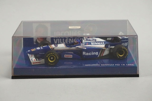 1:43 MINICHAMPS 430960006 Williams Renault FW18 1996 #6 J.Villeneuve