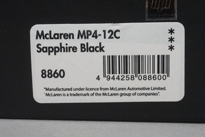 1:43 HPI 8860 McLaren MP4-12C Sapphire Black model car