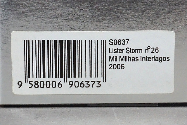 1:43 SPARK S0637 Lister Storm Mil Milhas Brazil Interlagos Circuit 2006 #26