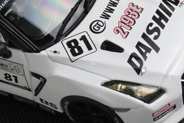 1:43 EBBRO 44429 DAISHIN R35 GT-R Super Taikyu 2010 #81 model car