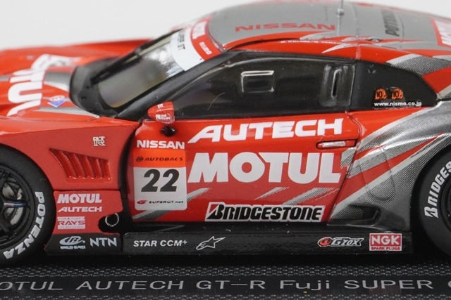 1:43 EBBRO 44128 Nissan MOTUL AUTECH GT-R Fuji Super GT500 #22 model car