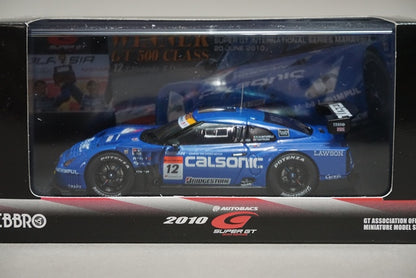 1:43 EBBRO 44427 Nissan CALSONIC IMPUL GT-R SGT500 Sepang Winner 2010 #12