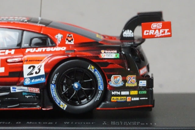 1:43 EBBRO 45504 45504 Nissan Motul Autech GT-R Super GT500 Rd.8 Motegi Winner 2017 #23 Tsugio Matsuda / R. Quintarelli