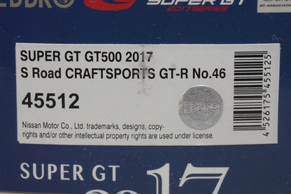 1:43 EBBRO 45512 Nissan S Road Craftsport GT-R Super GT500 2017 #46