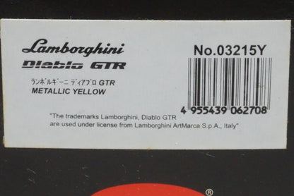 1:43 KYOSHO K03215Y Lamborghini Diablo GTR Metallic Yellow