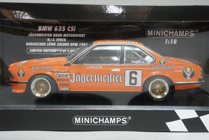 1:18 MINICHAMPS 155842506 BMW 635 CSi DPM BRUN MOTORSPORT 1984 #6