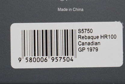 1:43 Spark S5750 Lebark HR100 Canadian GP 1979 #31 H. Lebark model car