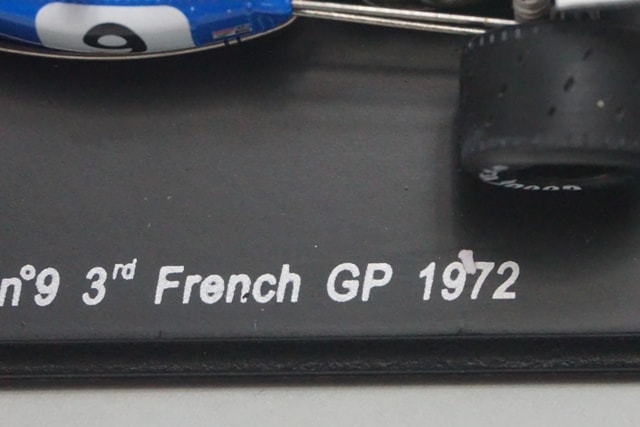 1:43 SPARK S1607 Matra MS 120D French GP 3rd place 1972 #9 C.Amon