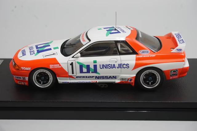 1:43 HPI 8610 Nissan Unisia Jex Skyline GT-R JTC Suzuka 1993 #1 model car
