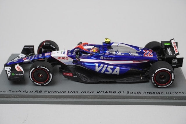 1:43 Spark S9522 VISA CASH APP RB VCARB 01 Saudi Arabian Grand Prix 2024 #22 model car