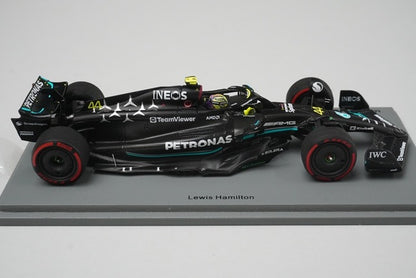 1:43 SPARK S8590 Mercedes-AMG Petronas F1 Team W14 E-Performance British GP 3rd 2023 #44 L. Hamilton model car