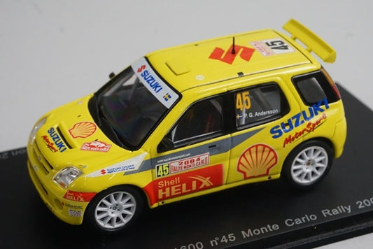 1:43 Spark S0623 Suzuki Ignis S1600 Monte Carlo Rally 2004 #45 P.G.Anderson model car