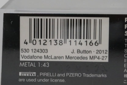 1:43 MINICHAMPS 530124303 McLaren Mercedes MP4-27 2012 #3 model car