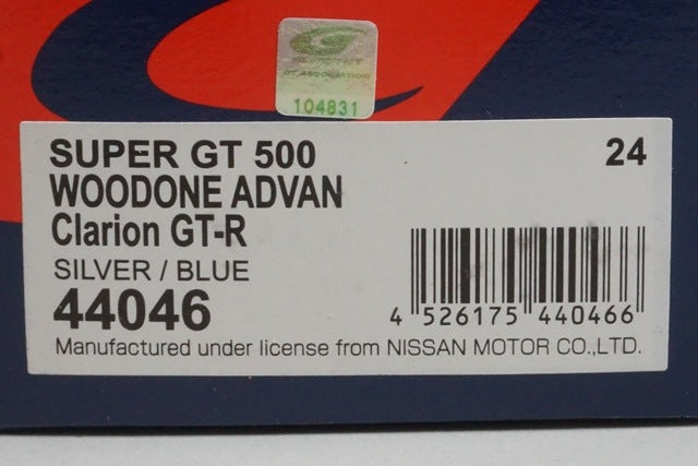 1:43 EBBRO 44046 Nissan Wood One Advan Clarion GT-R Super GT500 2008 #24