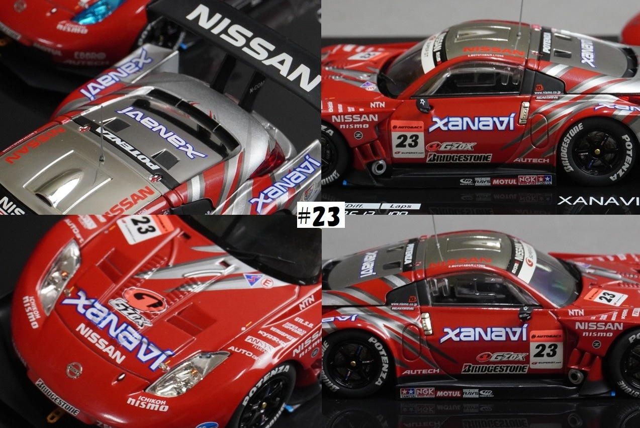 1:43 EBBRO KWAM122001 Dealer Nissan 07 Nismo GT500 Z Fuji 1-2 FINISH! Set of 2 #23 #22 model car