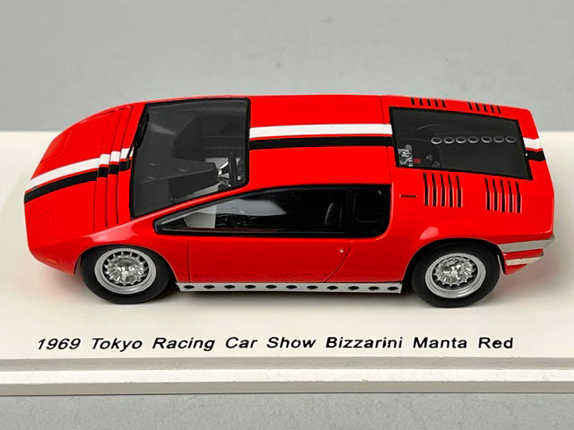 1:43 SPARK SKB43009 Kidbox Bizzarrini Manta Tokyo Racing Car Show 1969 Red model car